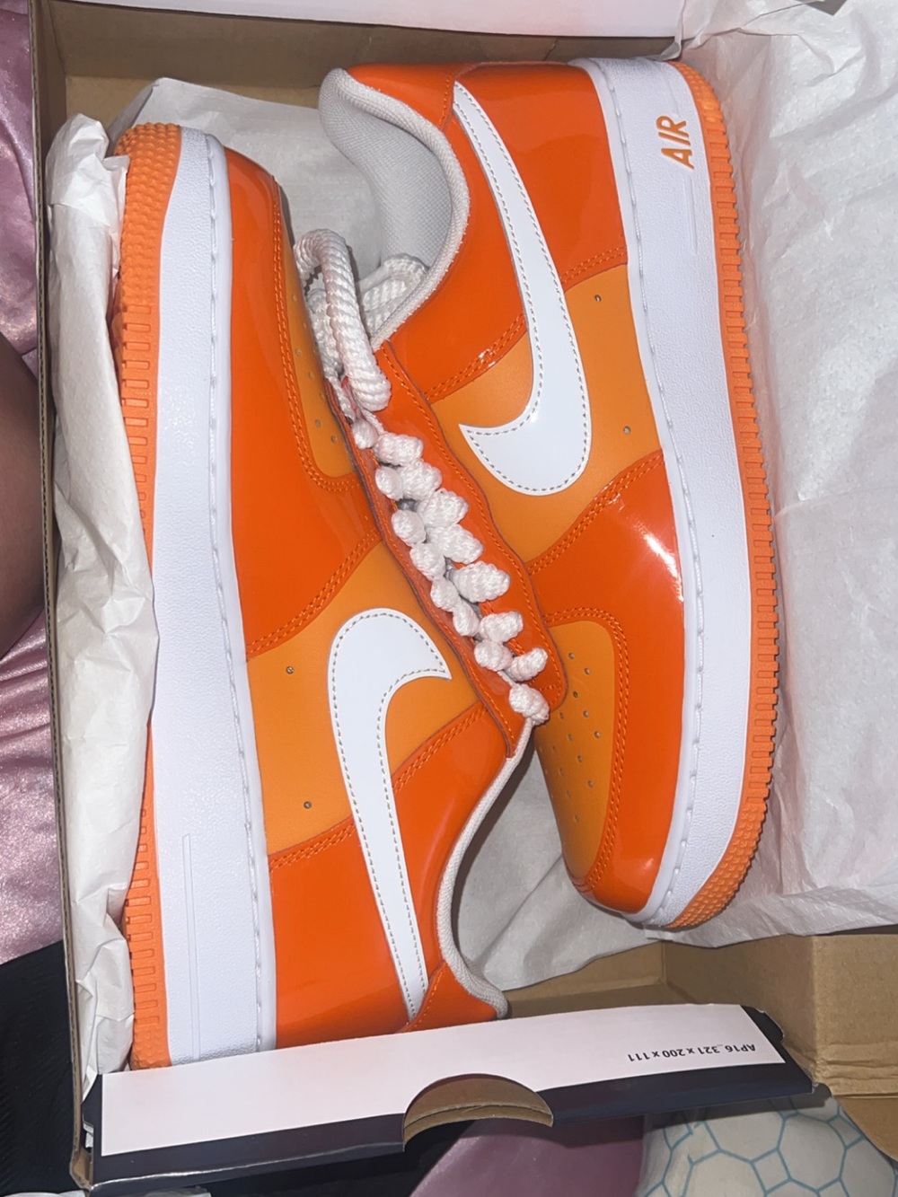 Nike Women’s Orange & White Low-Top Sneakers